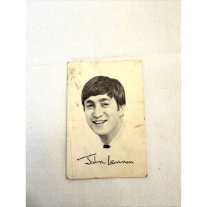 Vintage Reversible Tops Card John Lennon Ringo Starr has spots 2 Postcards